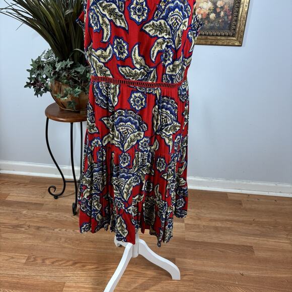 Maurices Women Dress LG Sleeveless Strap Back Pullover Resort Sundress Boho - Picture 3 of 11